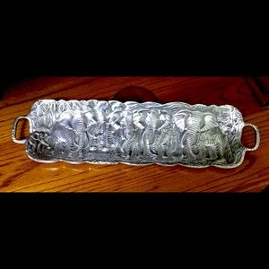 Pewter Elephant Serving Piece